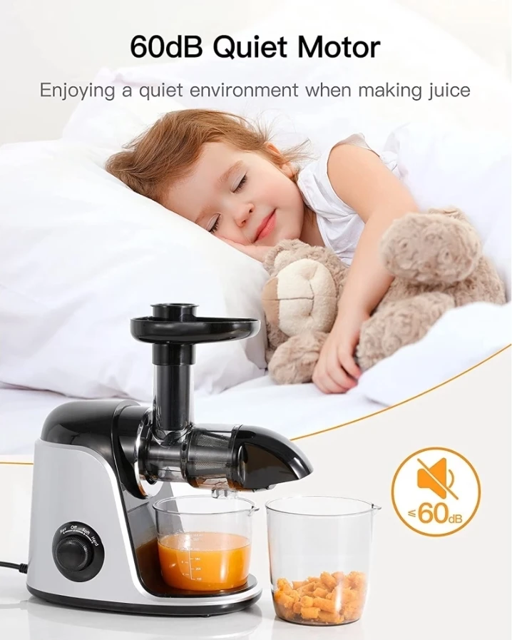 NEW!Juicer, 2 Speed & Reverse, BPA-Free Cold Press,Quiet Motor - photo 5