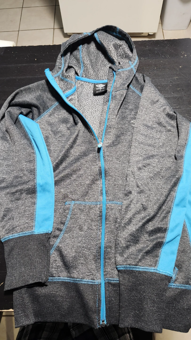 Umbro Full-Zip Hooded Jacket Gray/Blue