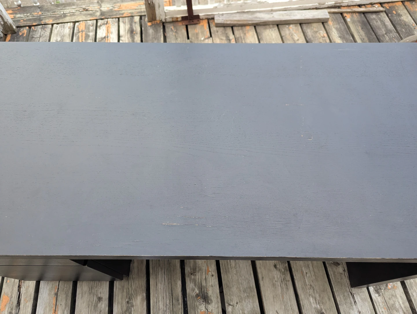 Black desk with drawers - photo 2