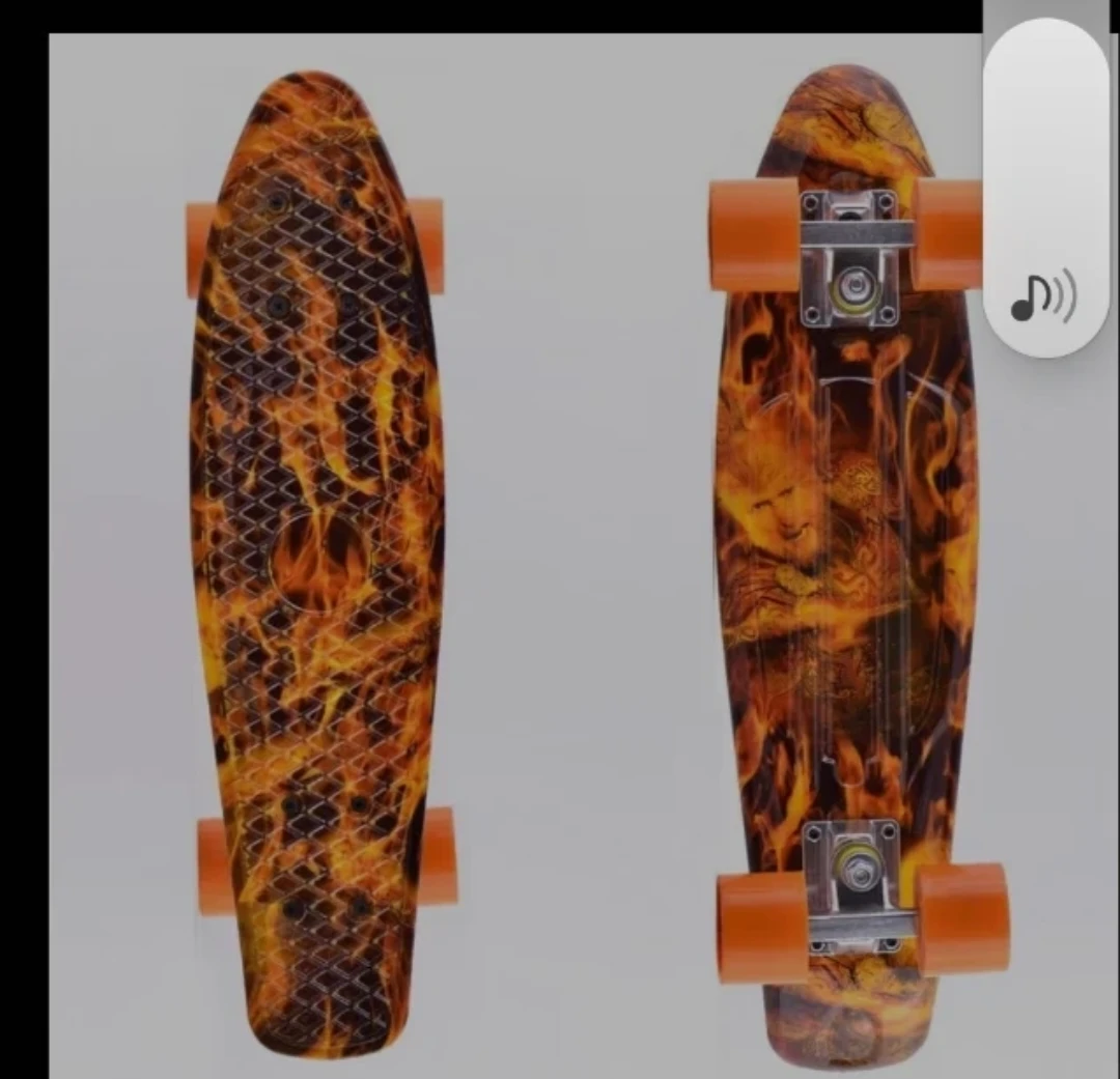 SeyTaer 22-Inch Flame Print Mini Cruiser Skateboard - photo 3