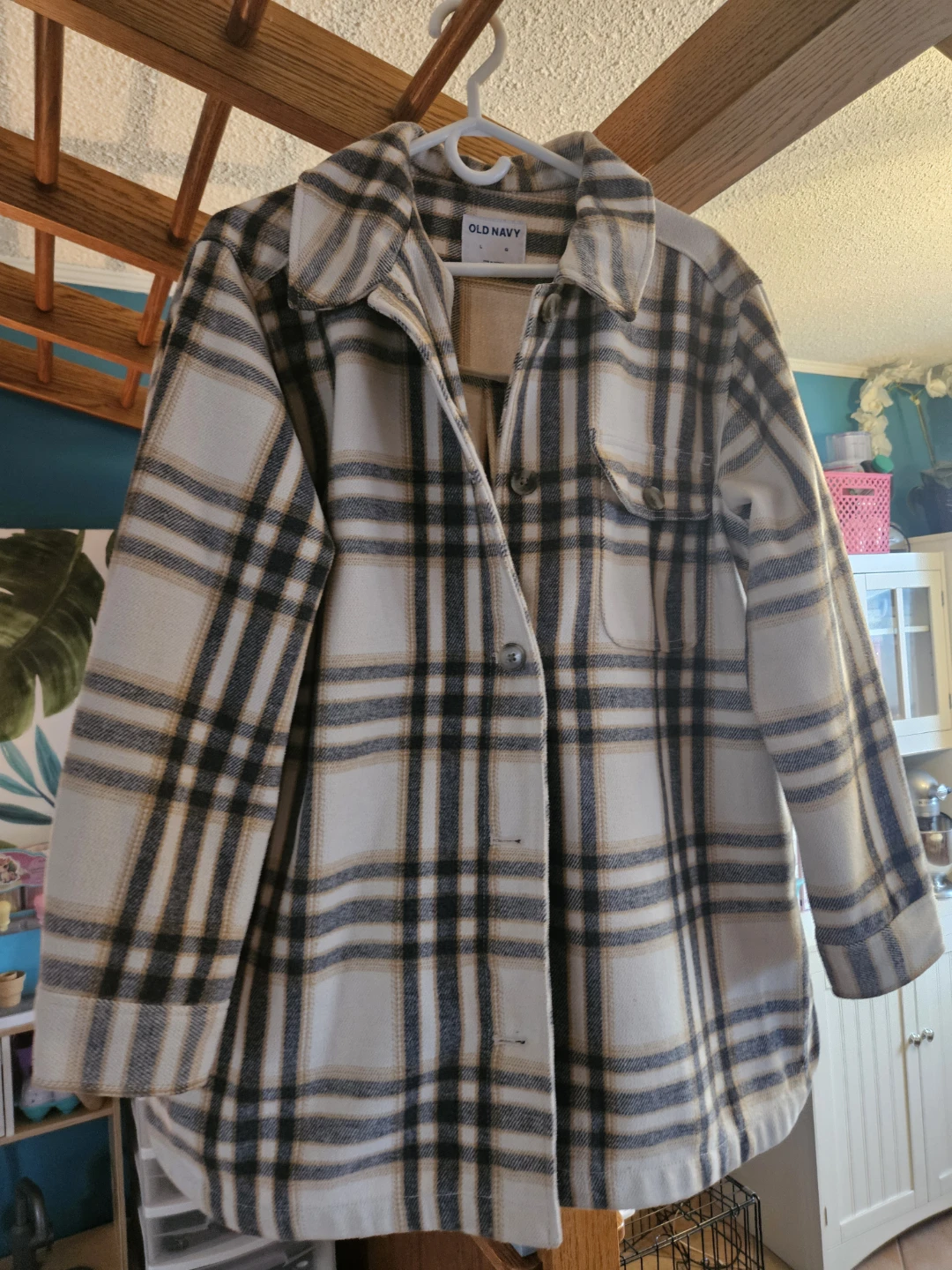 Old Navy Plaid Button-Up Shacket