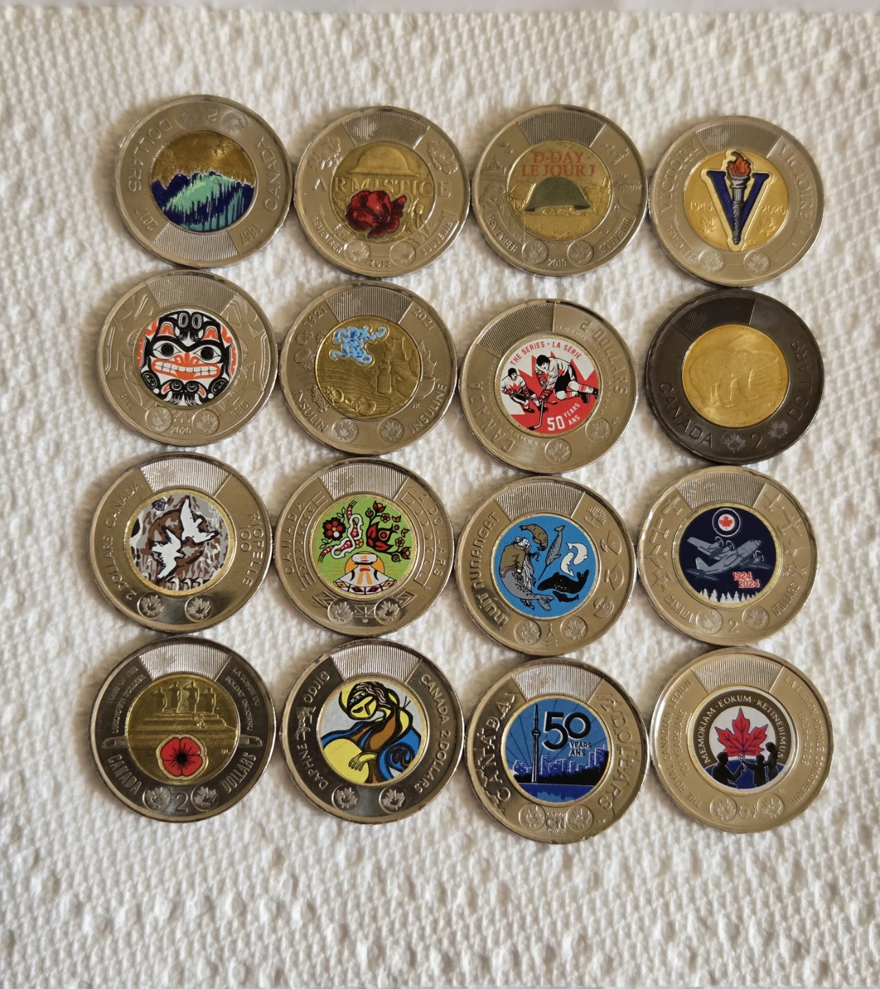16 Coloured Toonie set (2017-2026)