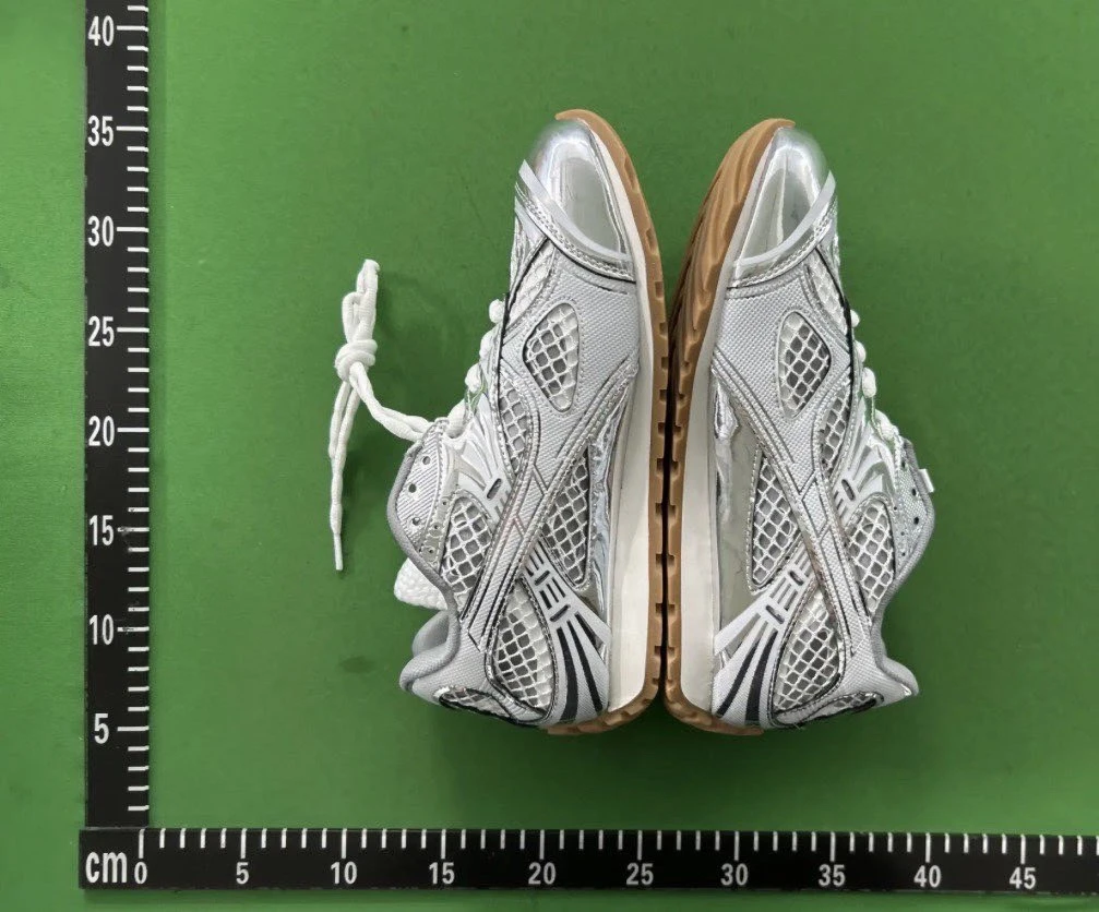 Bottega Veneta Silver Mesh Sneakers - photo 3