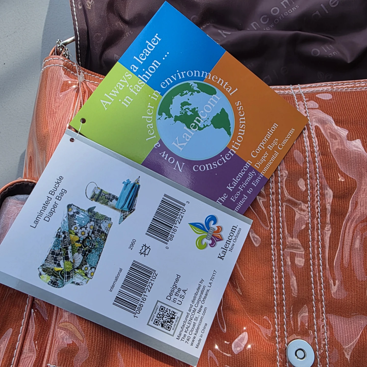 Kalenncom Laminated Buckle Diaper Bag - photo 4