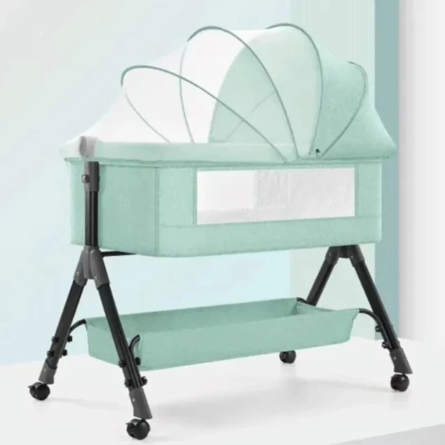 Baby Bedside Bassinet with Mosquito Net - photo 2