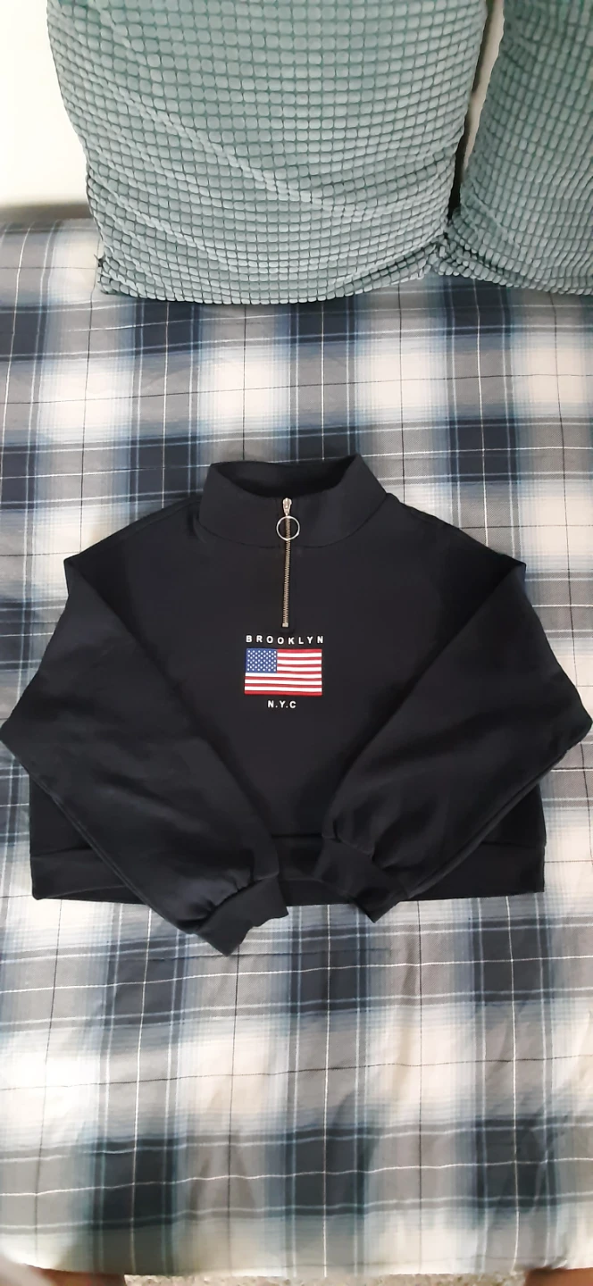 H&M Divided Brooklyn Quarter-Zip Pullover - Large