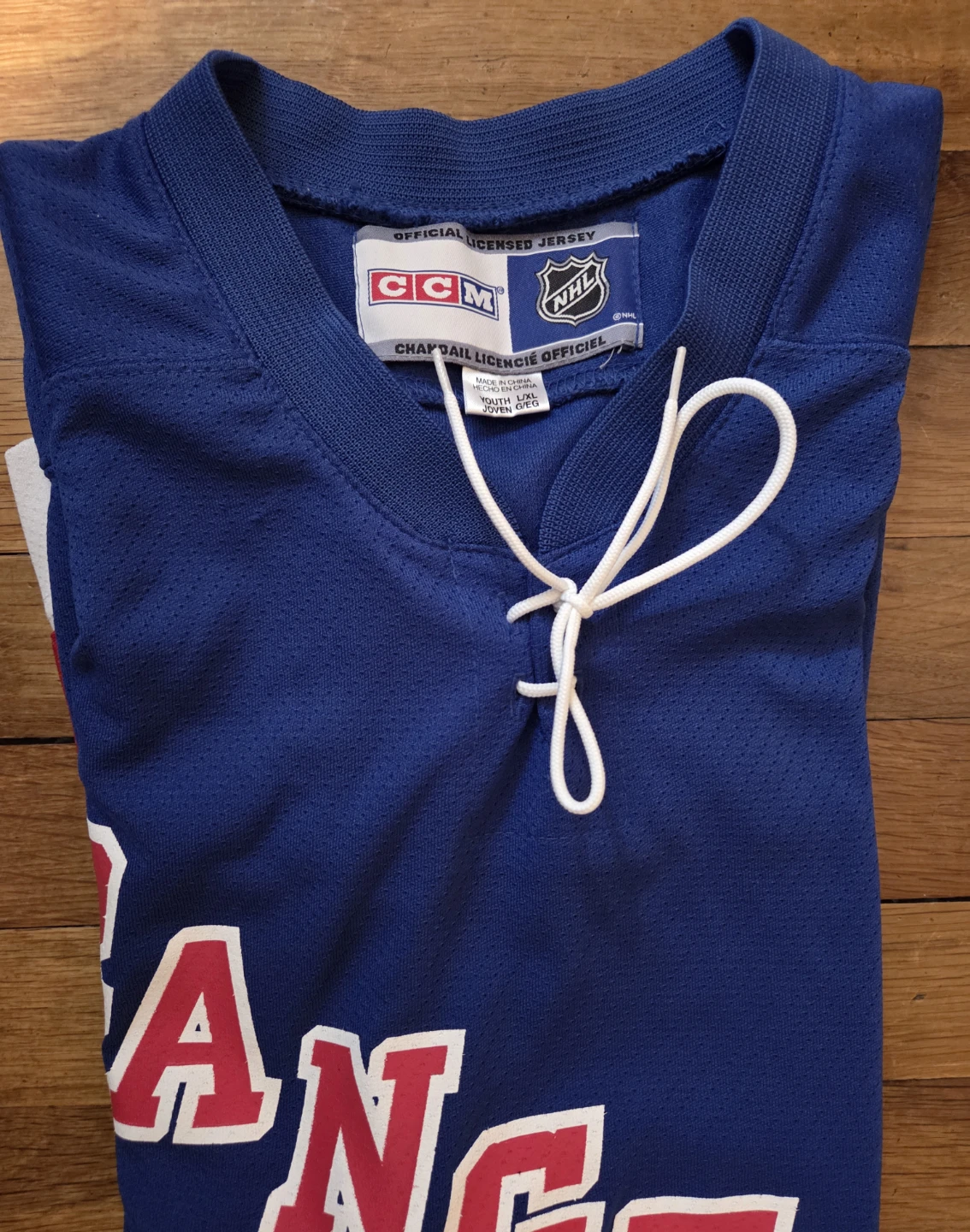 Youth New York Rangers NHL Hockey Jersey Blue Size L/XL 8-12 - photo 3