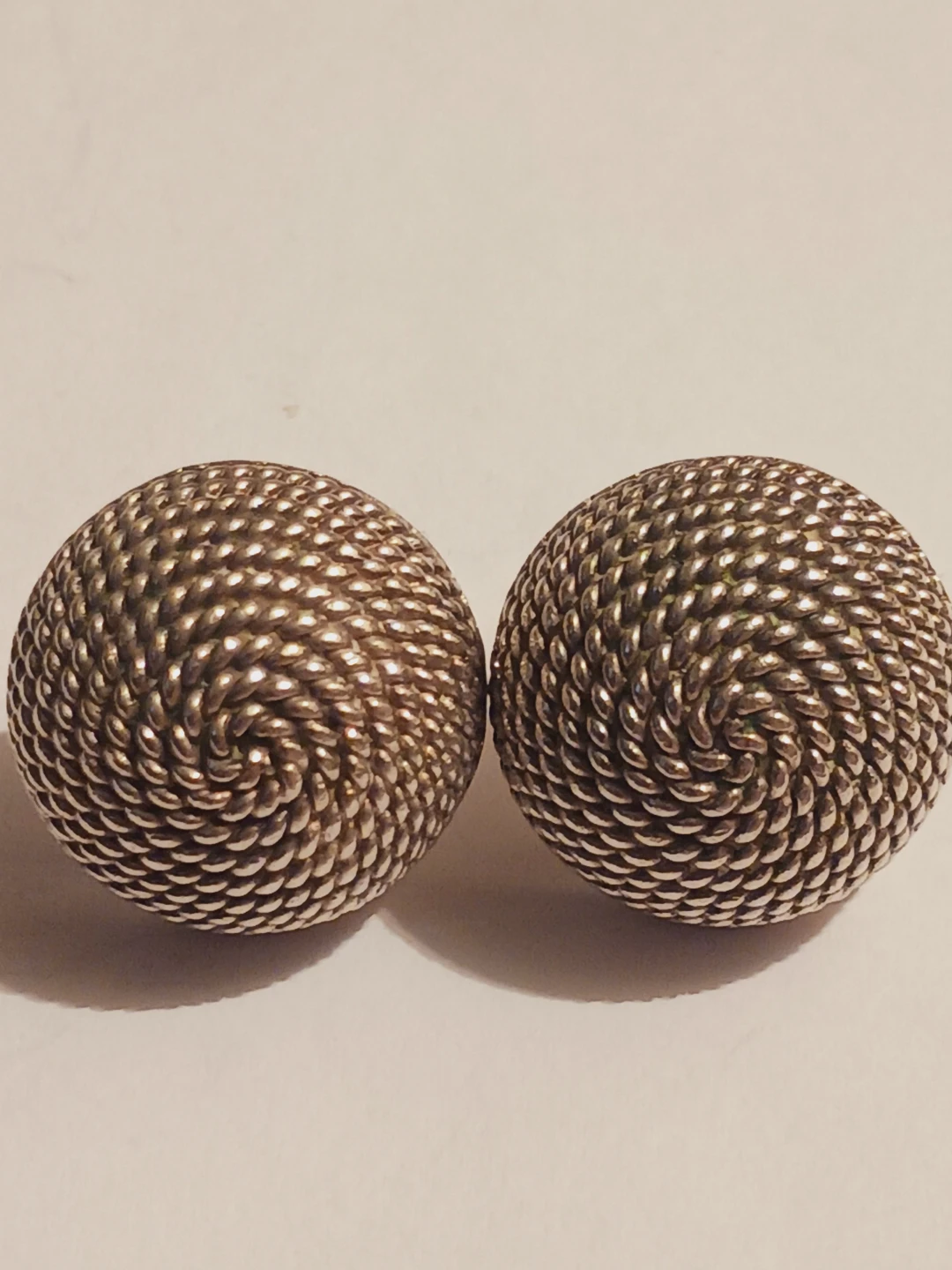 Estate Taxco Mexico 925 Braided Twisted Rope Earrings - photo 2