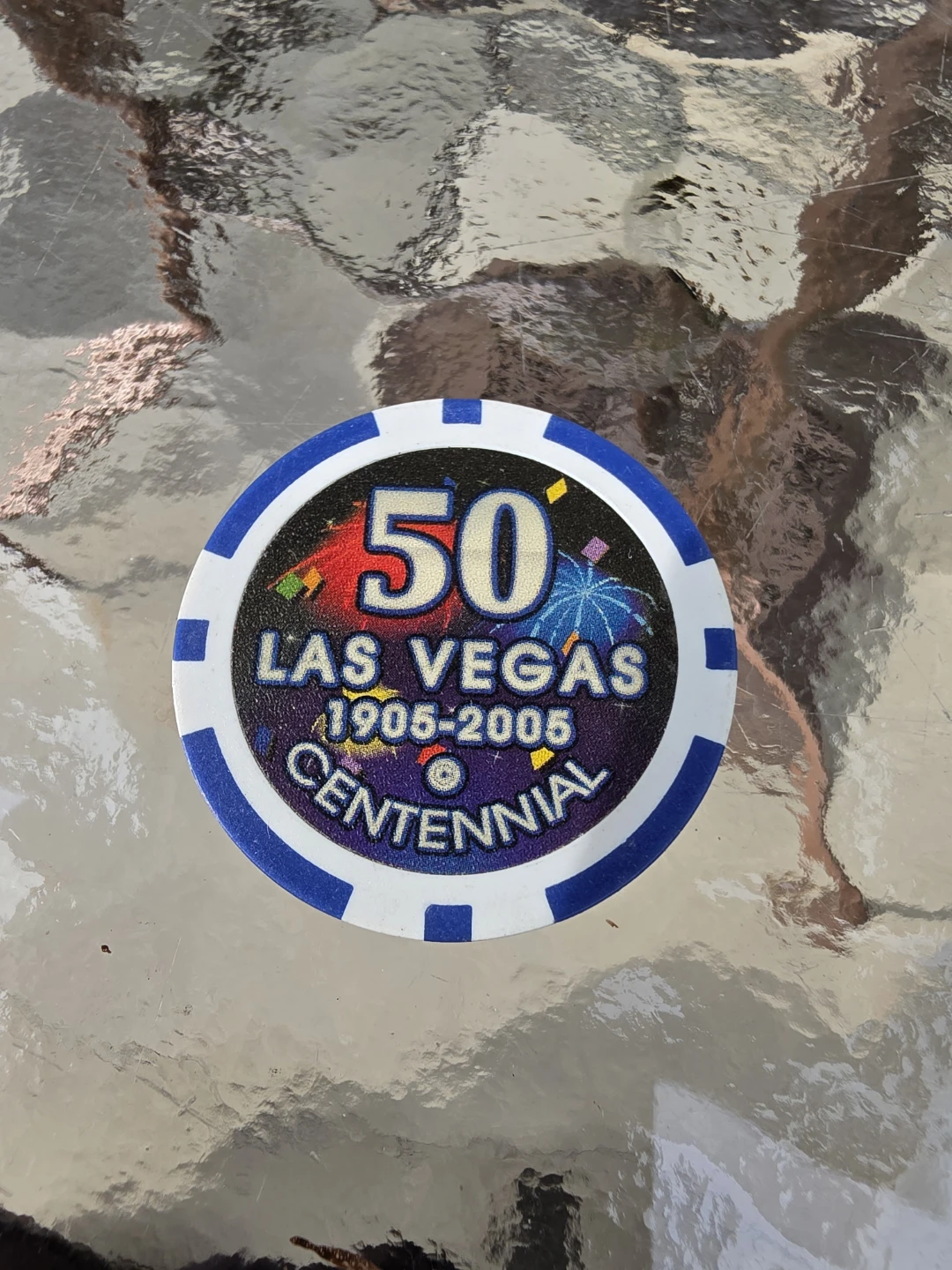Las Vegas Centennial 1905-2005 Commemorative Poker Chip