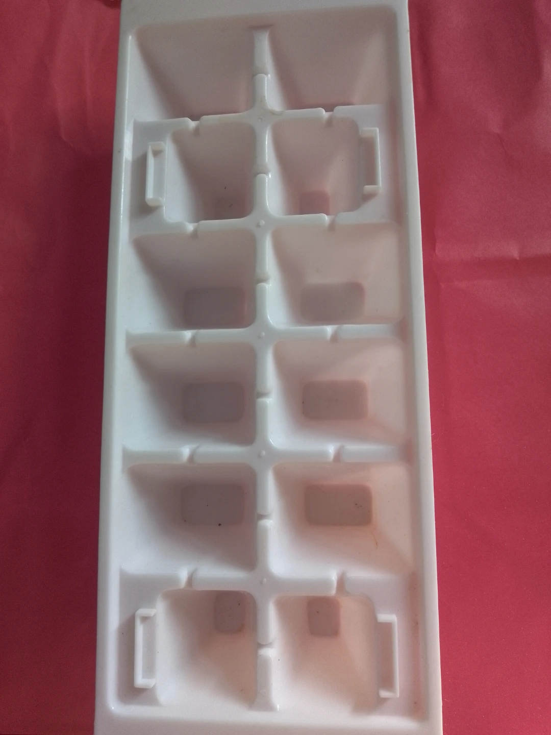 White Plastic Ice Cube Tray