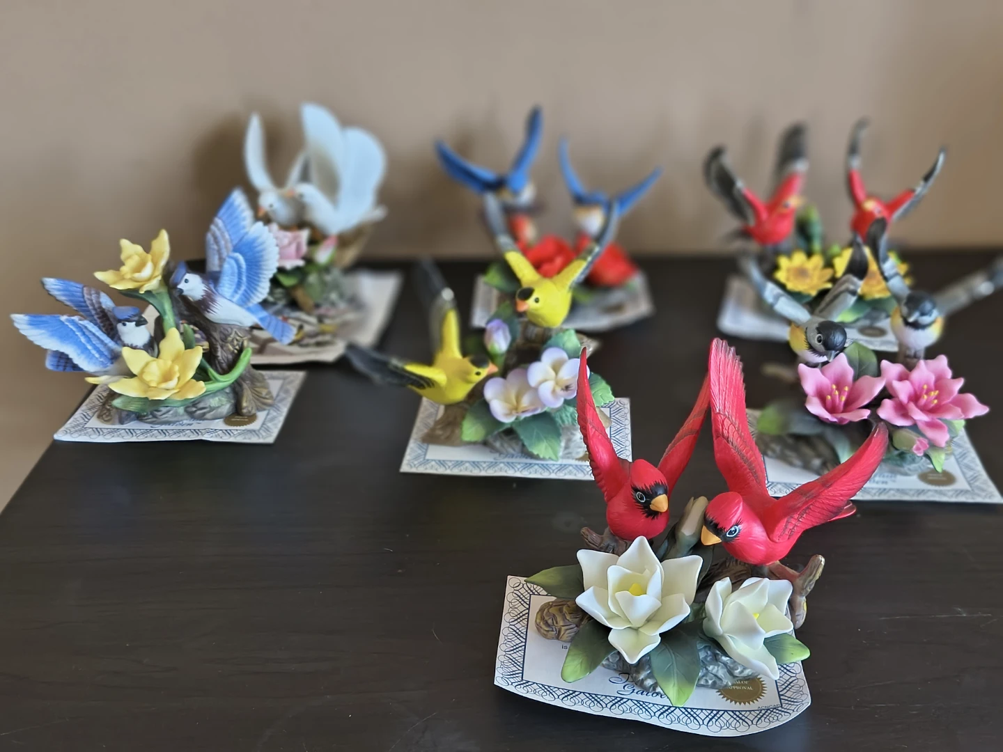 Garden Collection Porcelain Bird Figurines