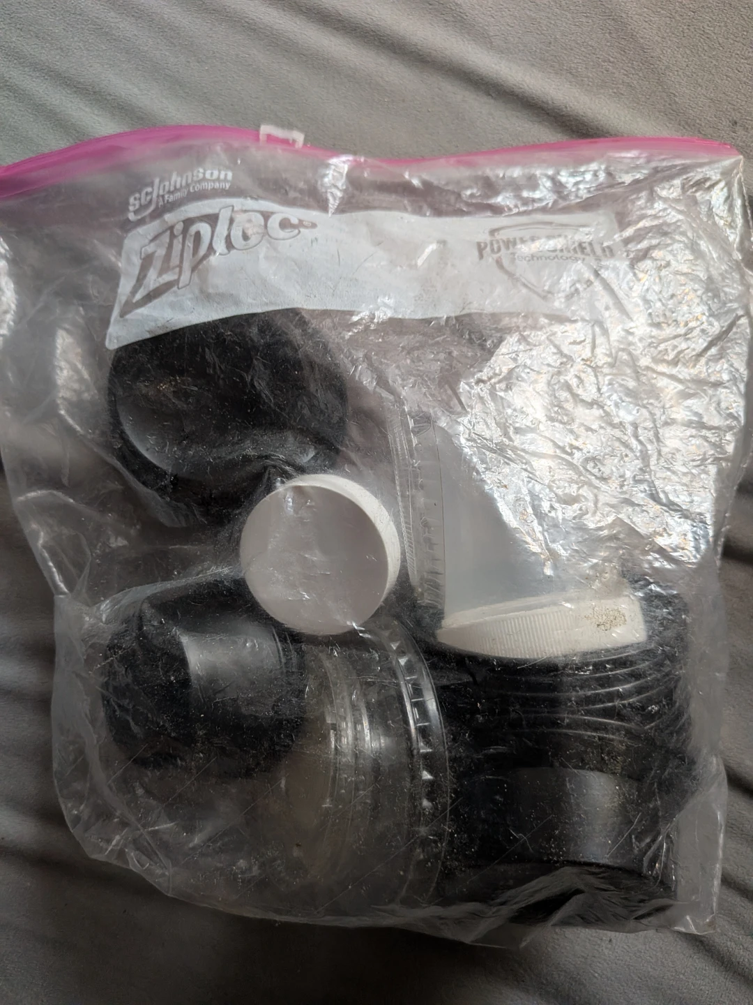 Assorted Black Plastic Storage containers 🏈