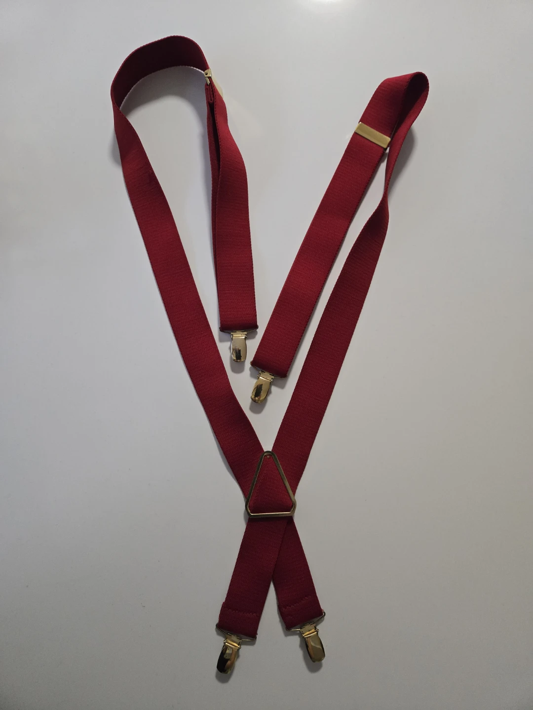 Men's Red Suspenders