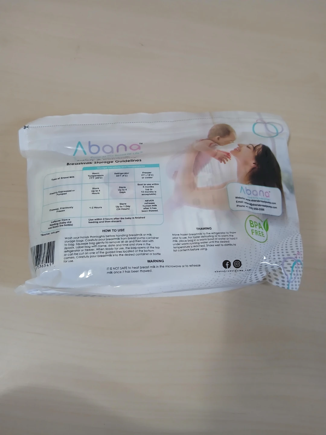 Abana Breastmilk Storage Bags 100 Count🏈
