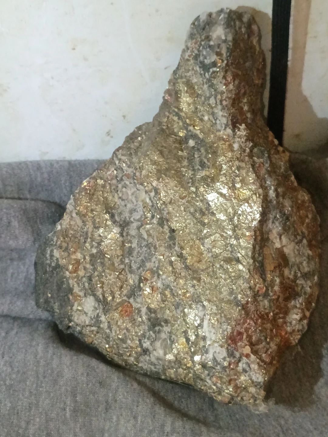 Large Golden Natural Rock Specimen (Golden Speckles)