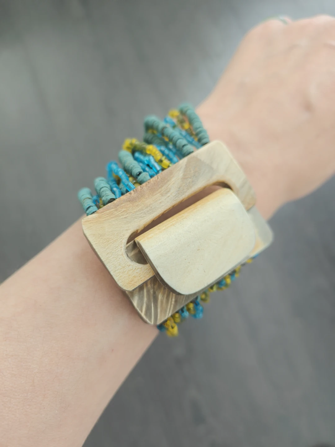 Multi-strend Beaded Bracelets with Wood Accents - photo 3
