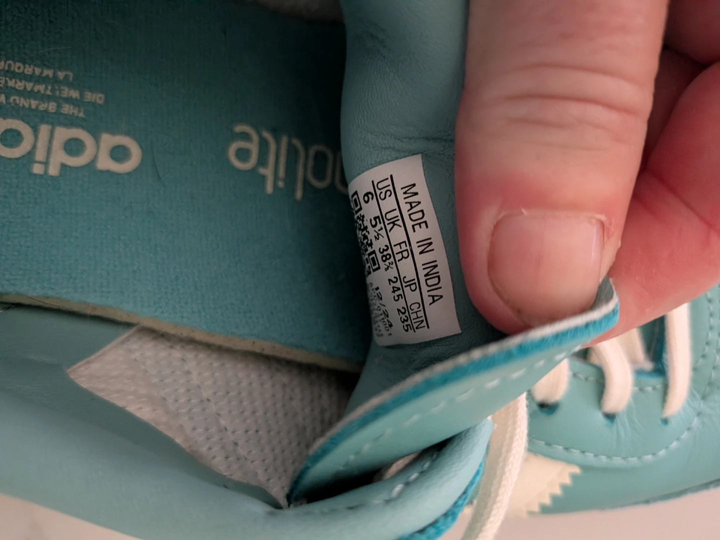 Adidas Samba Light Blue runners - photo 5