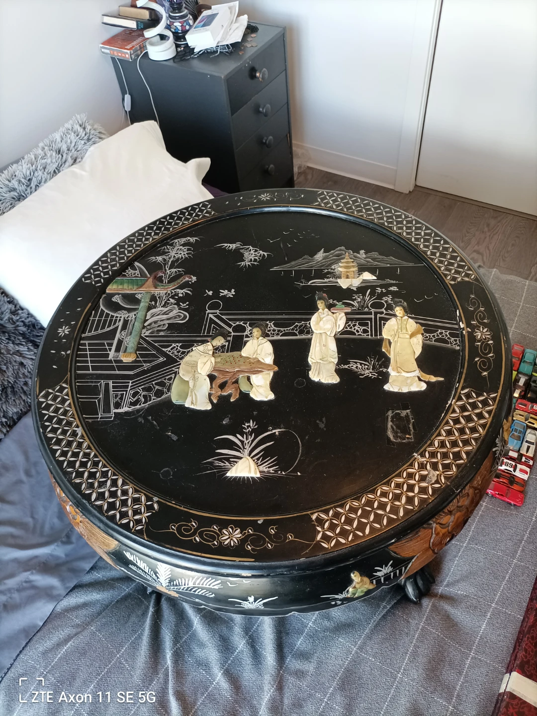 Oriental Style Black Lacquer Coffee Table - photo 5