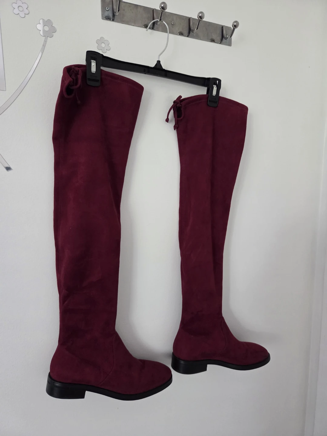 Burgundy Over-the-Knee Boots Size 250