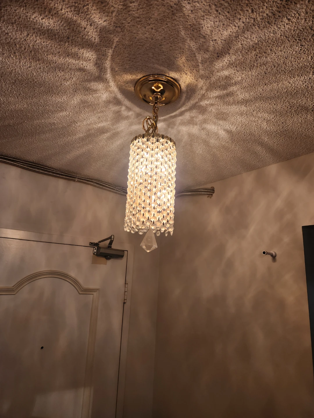 Vintage Crystal Bead Ceiling Chandelier - photo 3