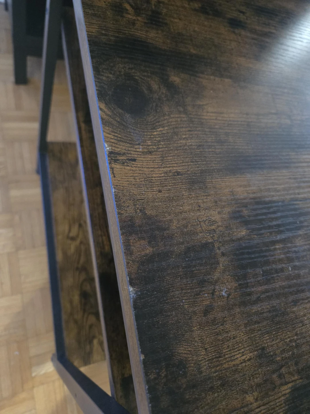 Industrial Style Writing Desk with Shelves - photo 5