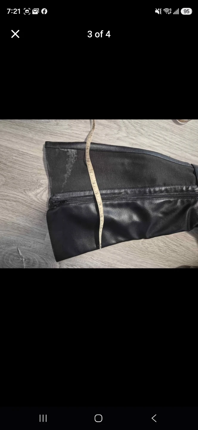 Black wide calf boots size 10WW - photo 3