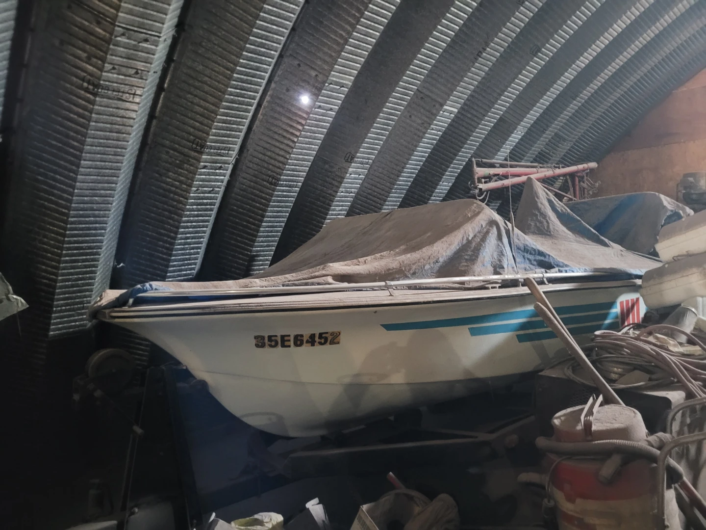 Motorboat with trailer