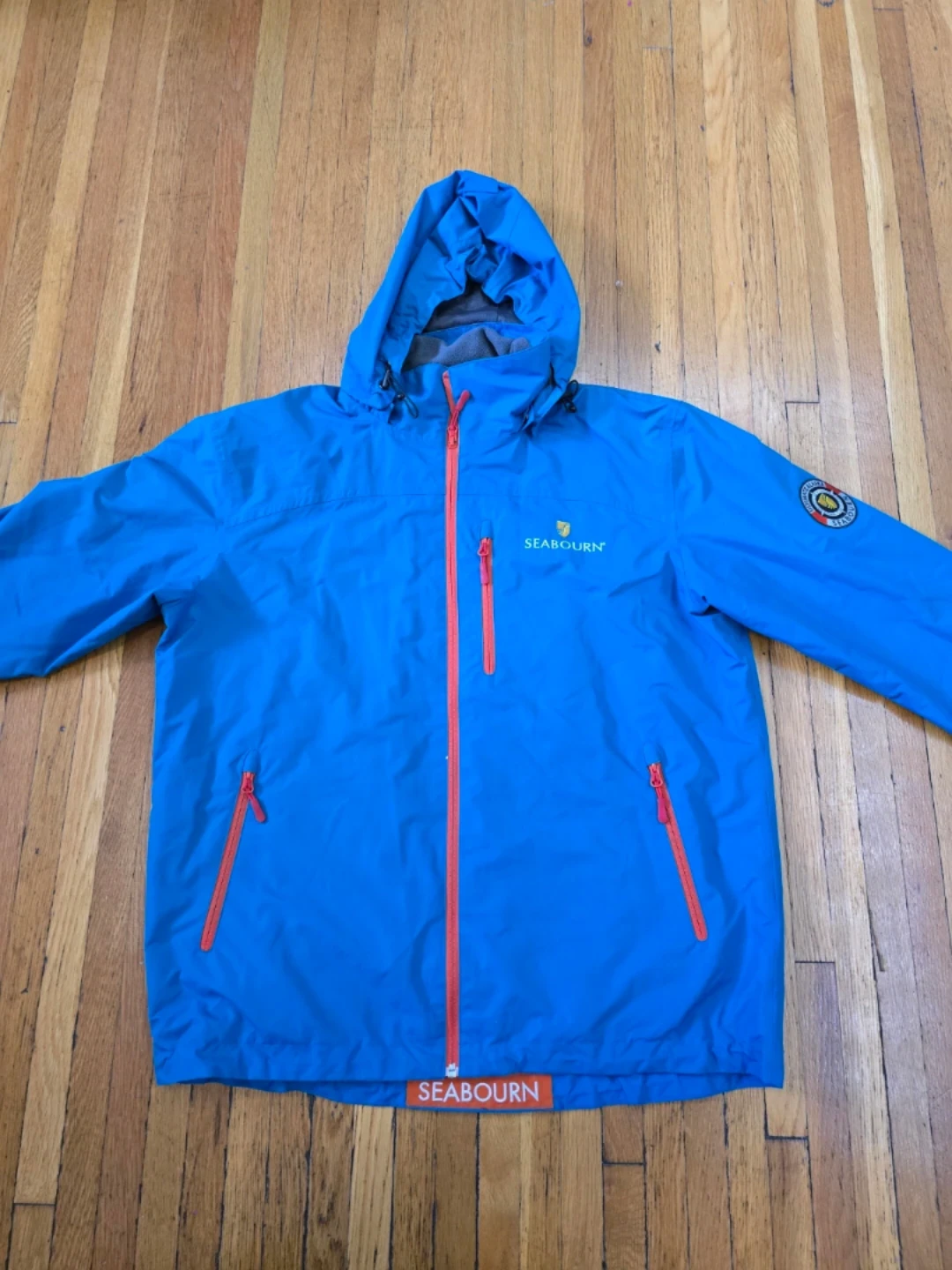 Seabourn Blue Hooded Windbreaker Jacket - photo 5