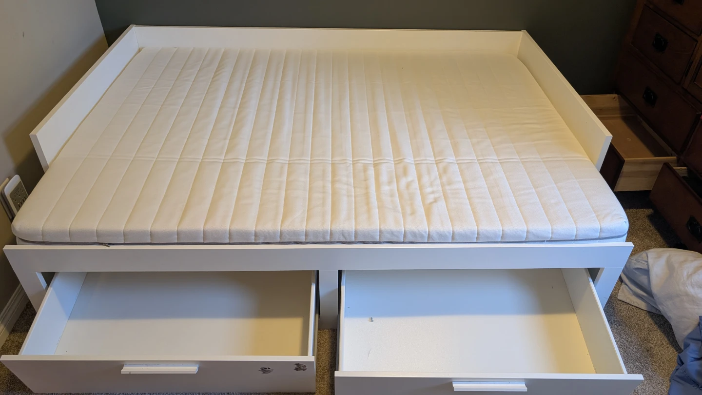 IKEA Brimnes Bed Frame with Storage - photo 5