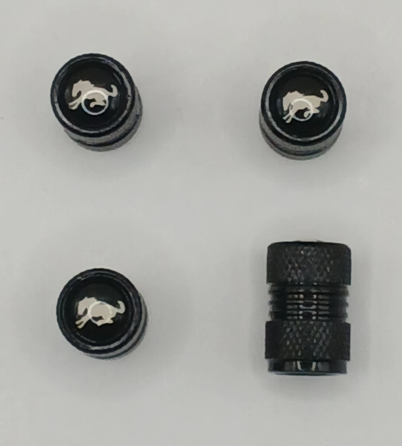 Set of 4 Ford Mustang Tire Valve Caps