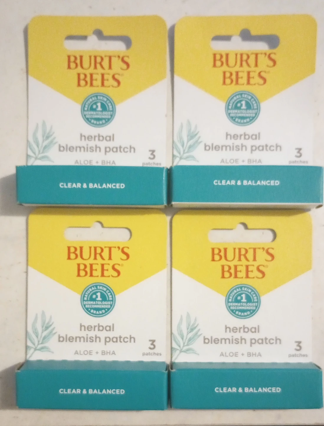 Burt's Bees Herbal Blemish Patch 4-Pack