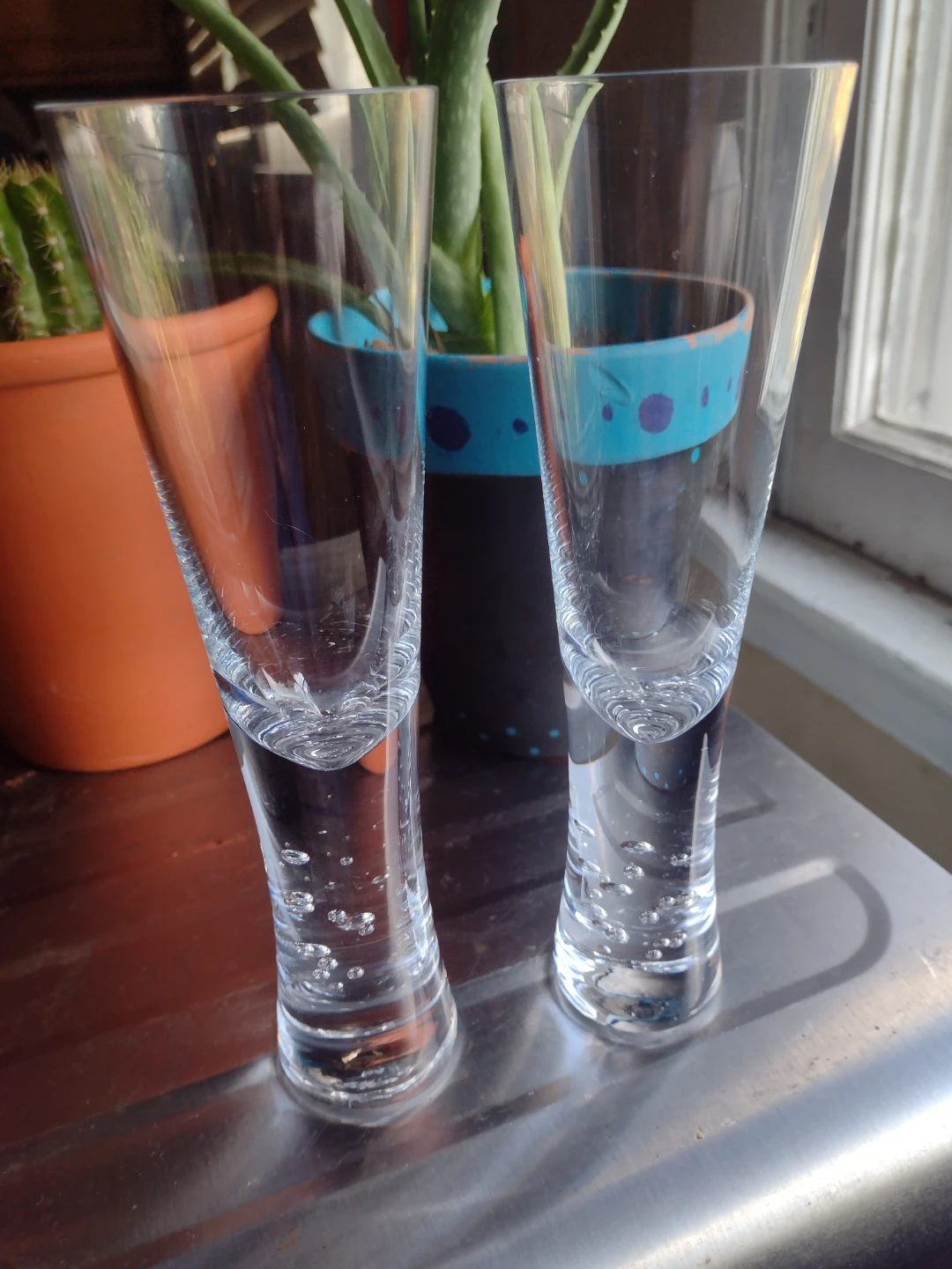 Crate and Barrel Verve Flute glasses - photo 2
