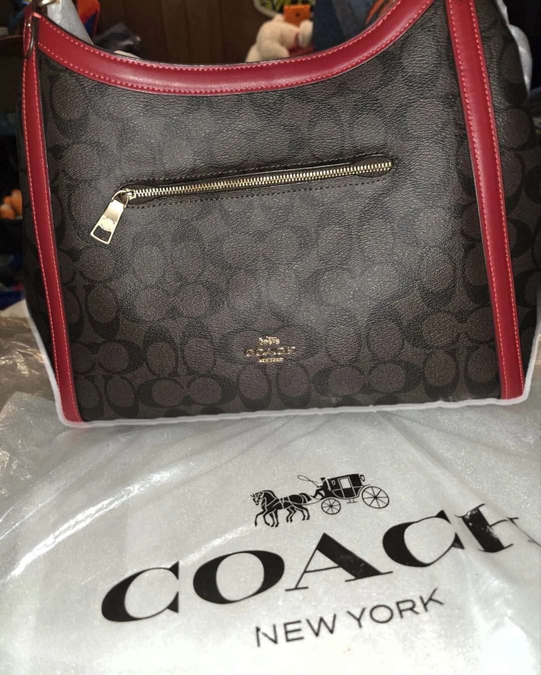 Coach Kristy Signature Canvas Shoulder Bag