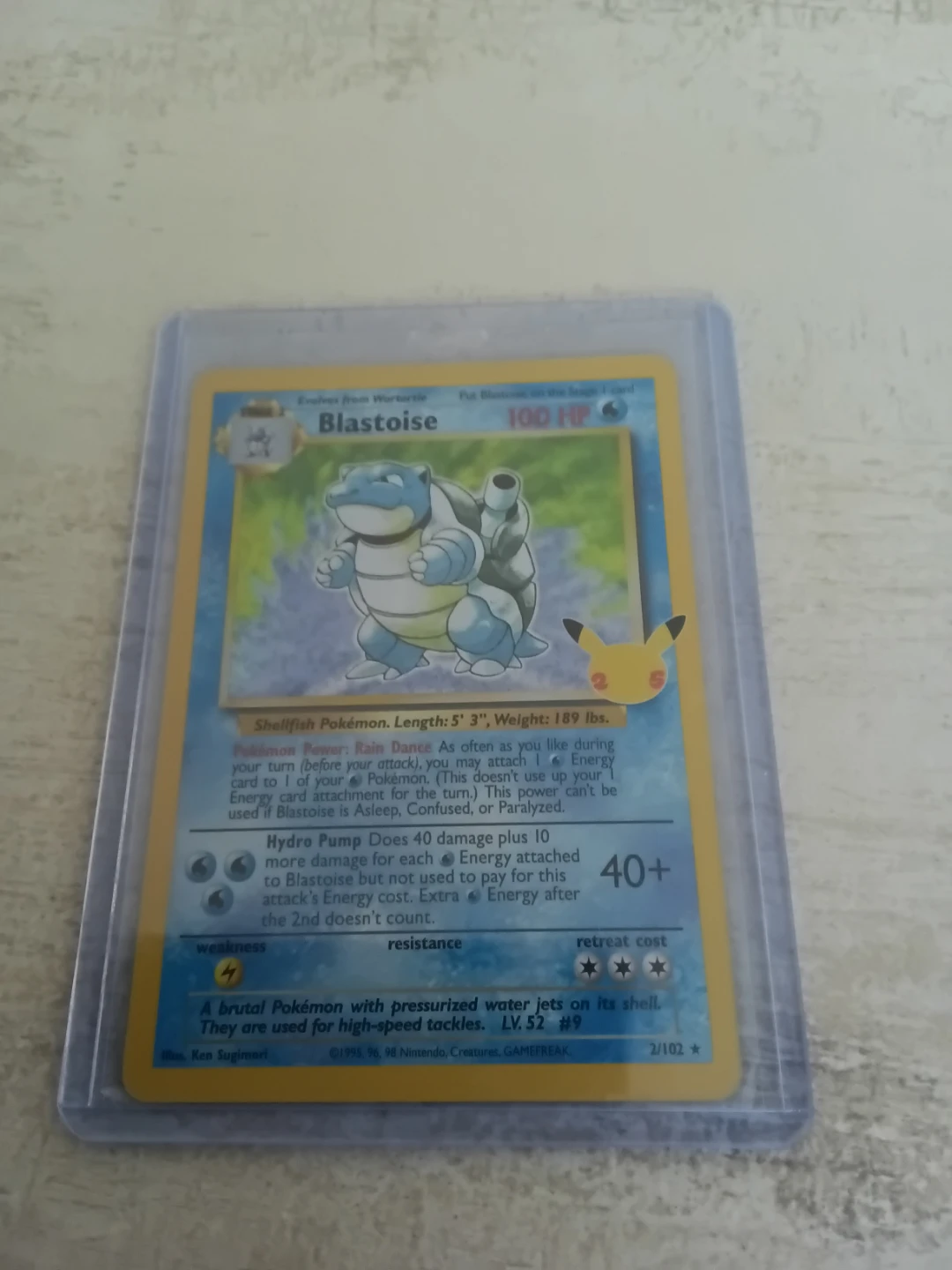 Blastoise Pokemon Celebrations 25th Anniversary Card