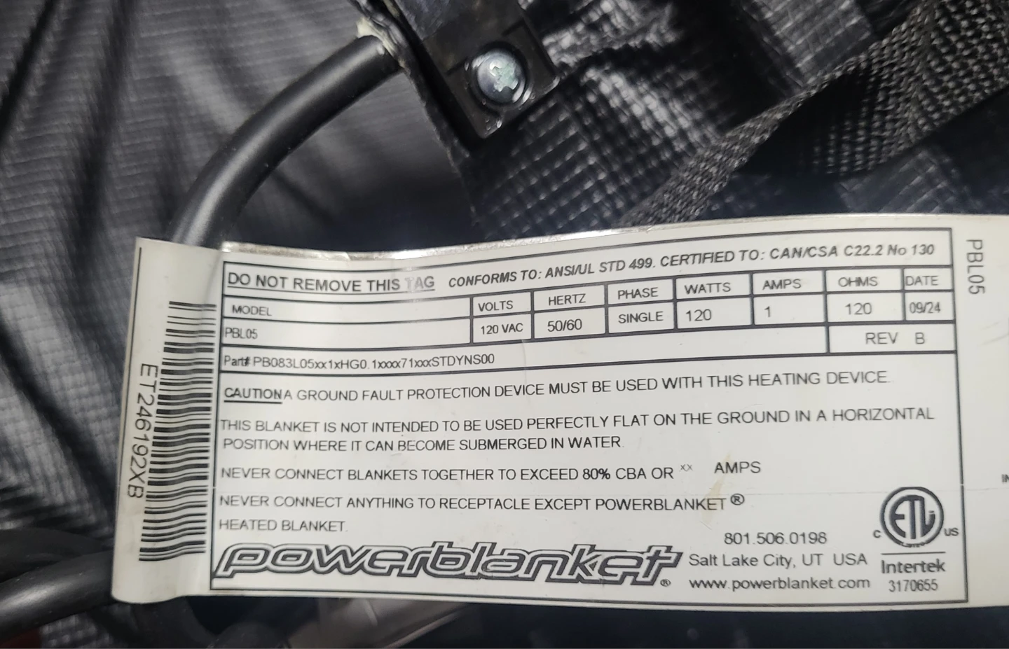 🏈 Powerblanket Industrial Heating Blanket PBL05 - photo 4