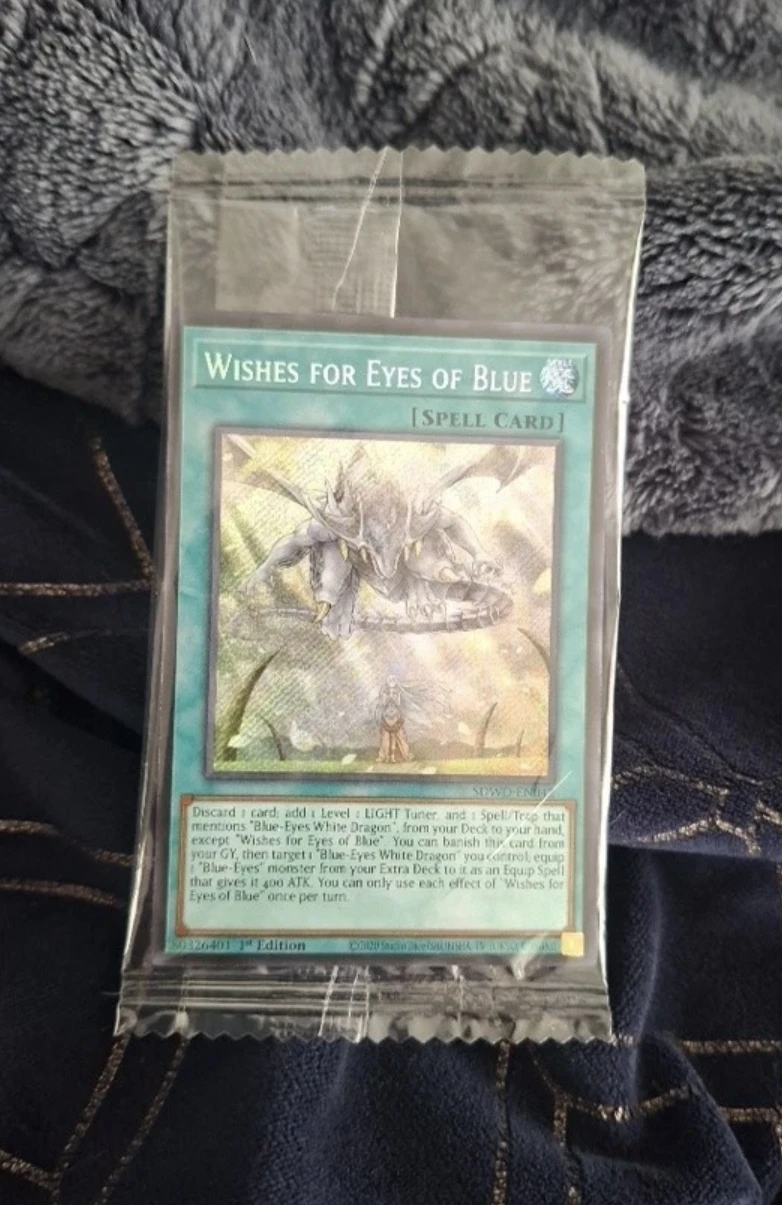 Yugioh Wishes for Eyes of Blue quarter century rare sealed!