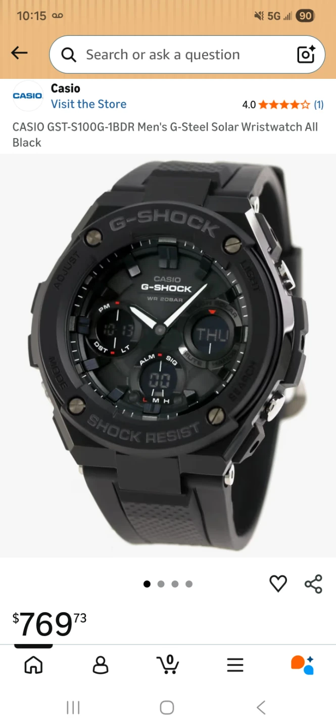 Casio G-Shock G-Steel GST-S100G-1BDR