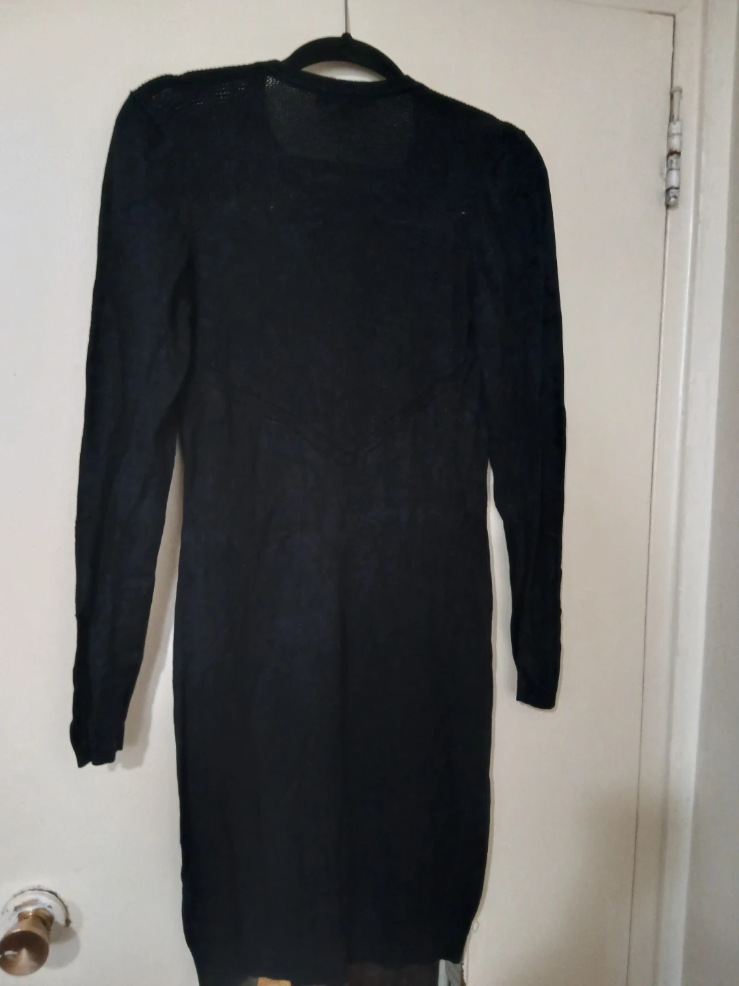 Dynamite Black Long Sleeve Dress - photo 2