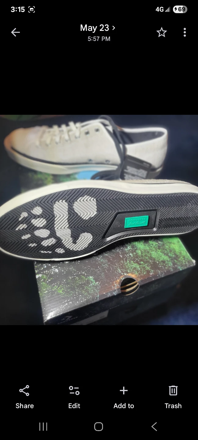 CONVERSE. JACK PURCELL PANDA PAW   NEW.   UNISEX.  11.5 - photo 3