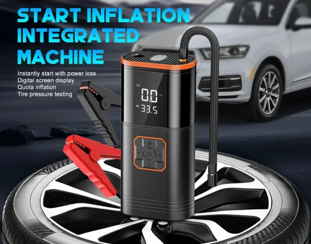Car booster jumper + tire inflator in 1 *Brand new* - photo 3