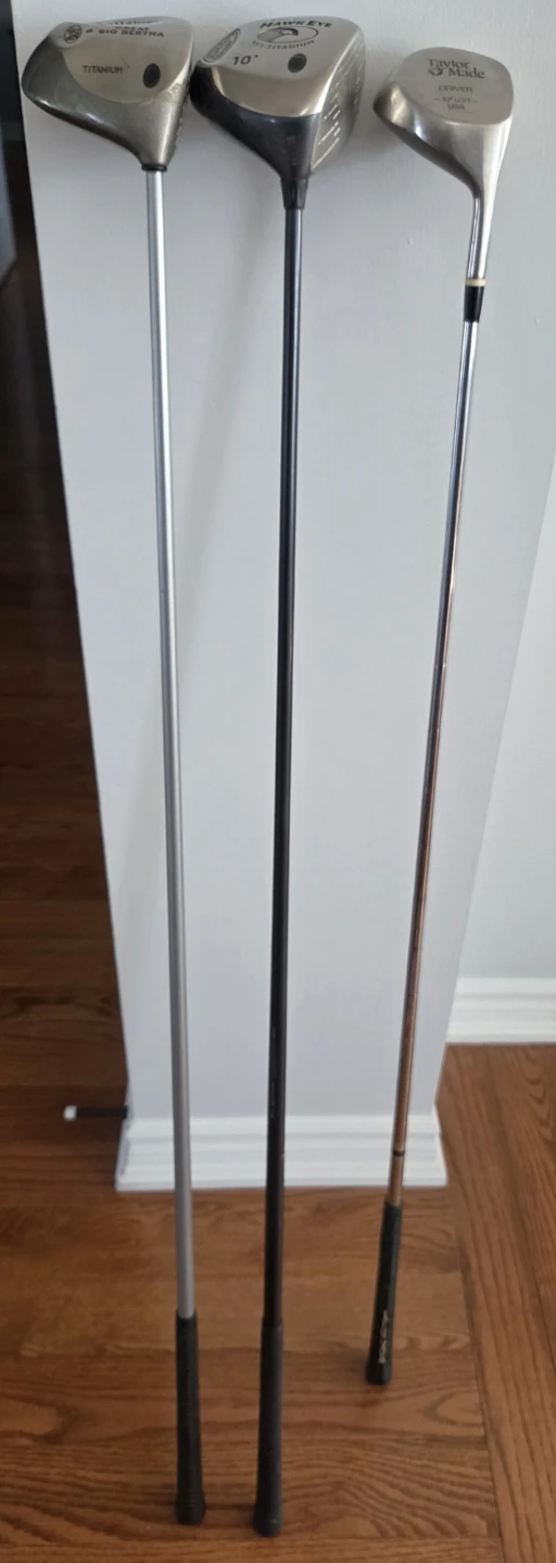 Set of 3 Vintage Golf Drivers - photo 2