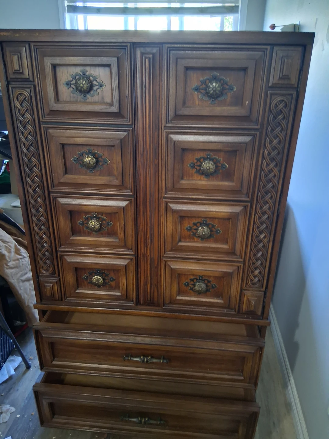 Vintage Canadian Made Wooden Armoire