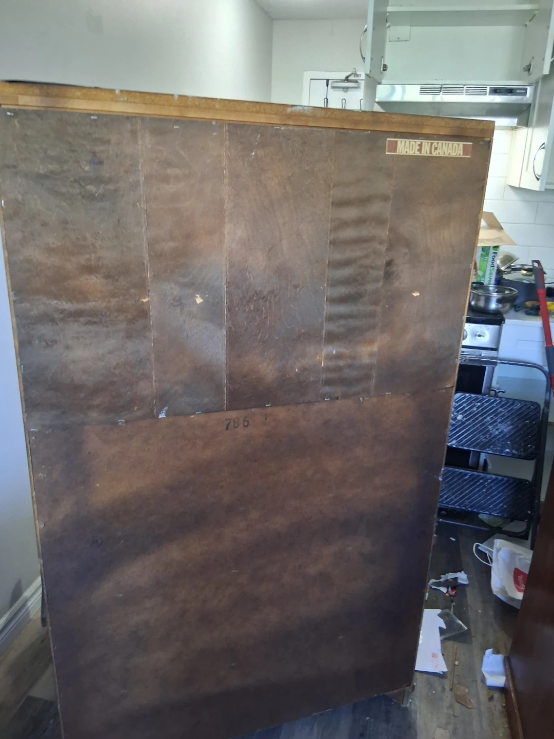 Vintage Canadian Made Wooden Armoire - photo 3