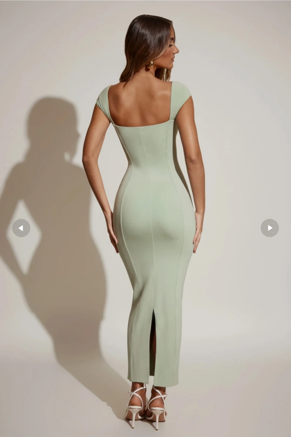 Oh Polly Sage Green Midi Dress 🏈 - photo 2
