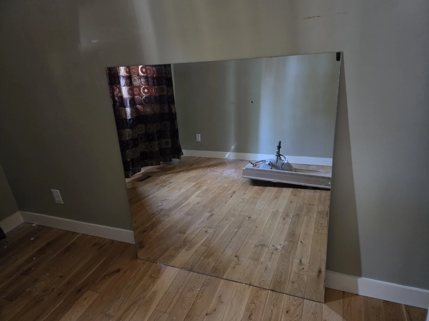Large Frameless Wall Mirror - photo 2