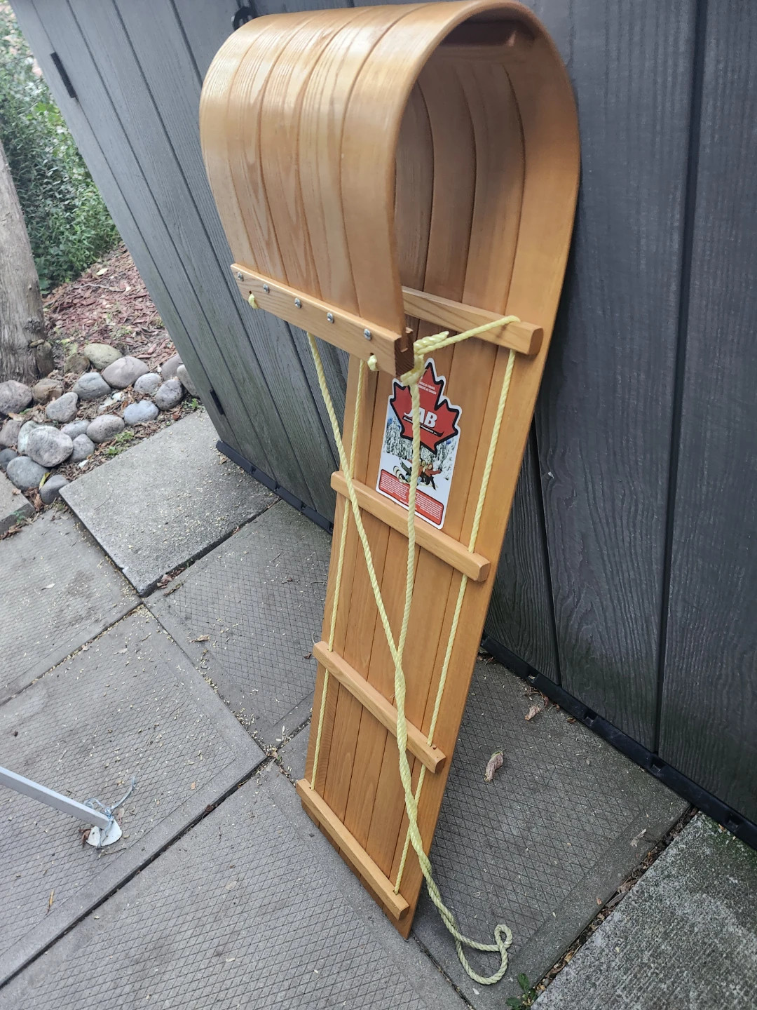 Wooden Toboggan Sled - photo 4