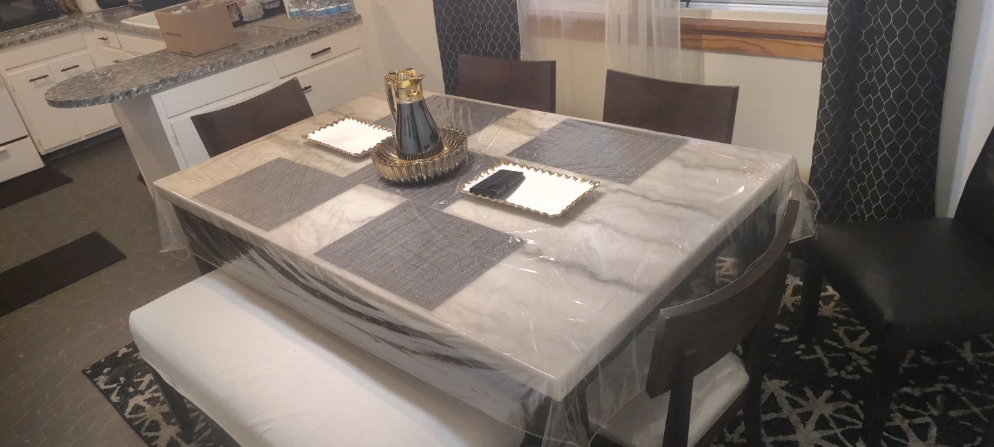 Dining Table Set with Chairs and Bench - photo 5