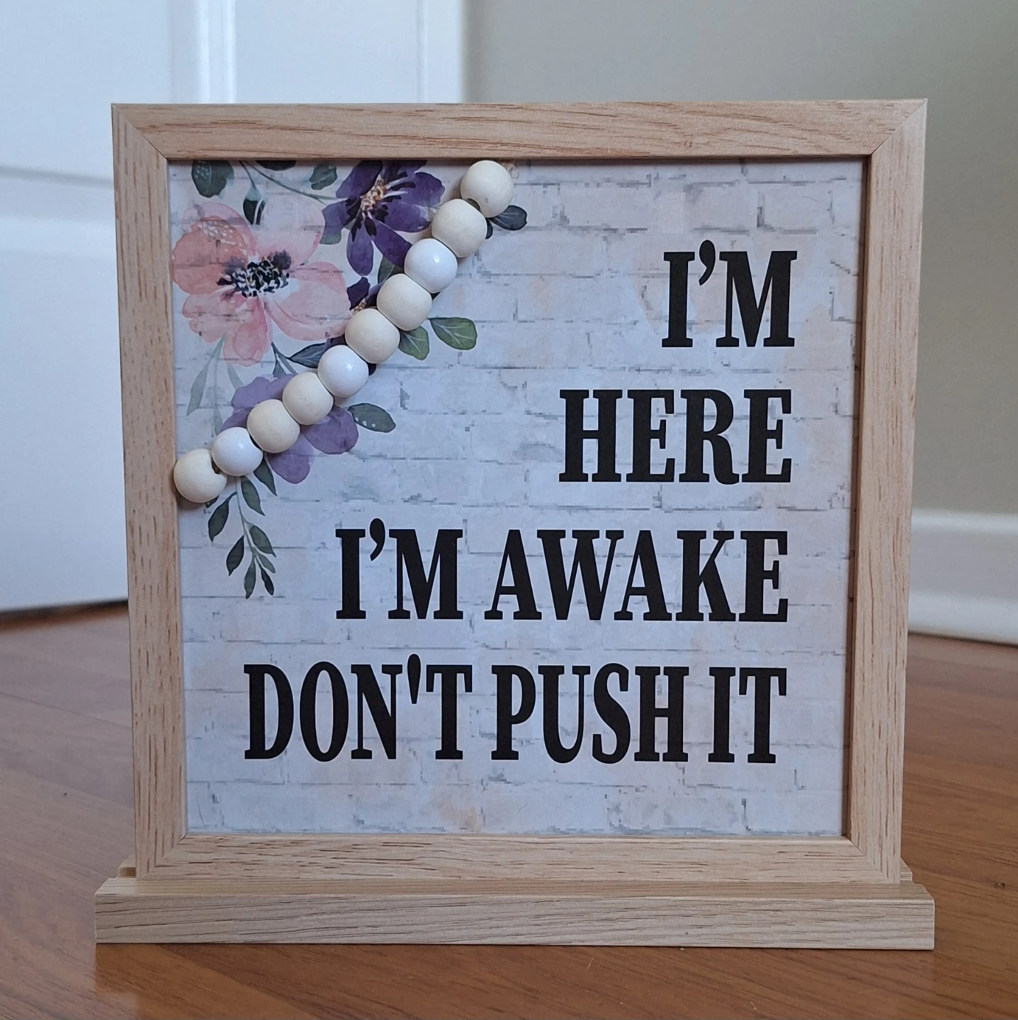 Wooden Framed Sign
