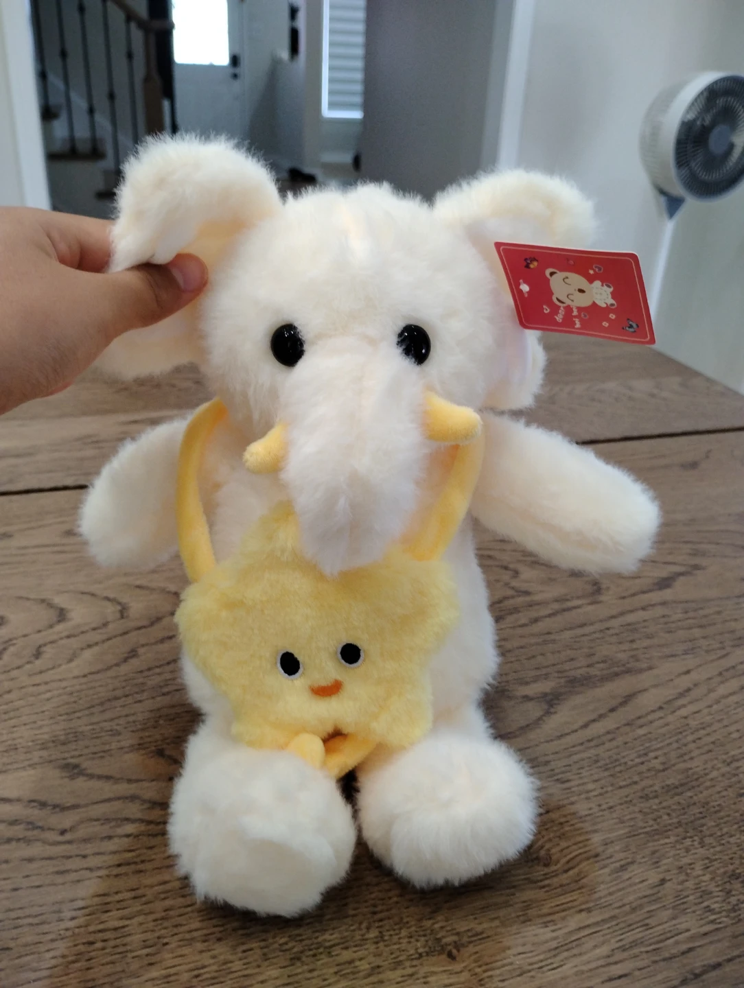 A plush 🧸 elephant with a small star ✨ accessorie - photo 3