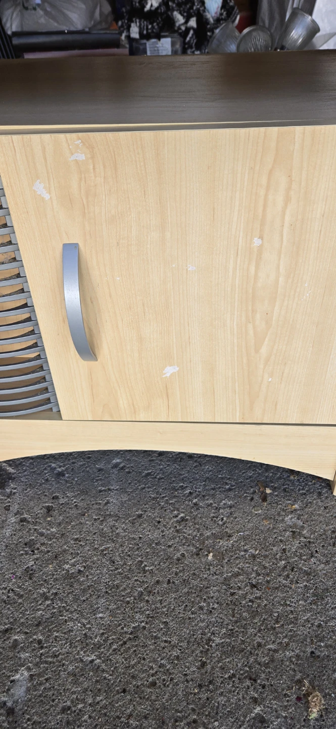 Small Wood-Look bedside table